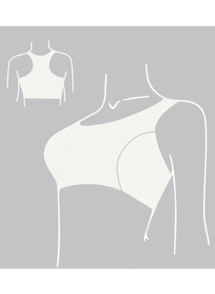 Milk Women Soft Non Padded Bra (Crossback) White  - Image 5
