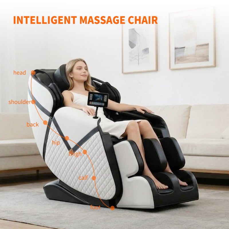 ETG Luxury Full Body Massage Chair with Zero Gravity Recline, AI Voice Control, Bluetooth Music, Airbag Compression, Heated Therapy & 8-Point Target Massage – Large Screen Controller, U-Shaped Headrest - Image 2