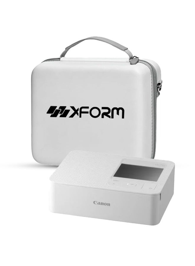 Canon SELPHY CP1500 Compact Portable Photo, Printer Photos, Collages and Stickers | Wi-Fi & Direct printing | Smart Devices Bundle with Xform Hard Case | White - Image 1