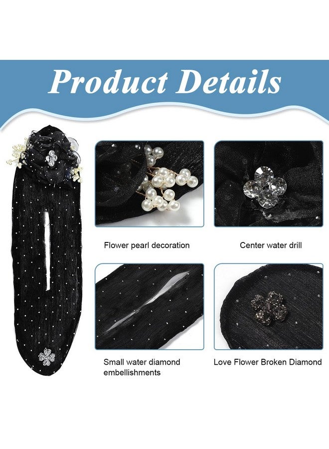 PALAY® Hair Bun Accessories for Women and Girls Floral Pearl Magic Hair Bun Maker for Long Thick Hair Flawless French Bun Hair Clips Elegant Bun Maker Headpiece Birthday Gift for Women, Girls - Image 4