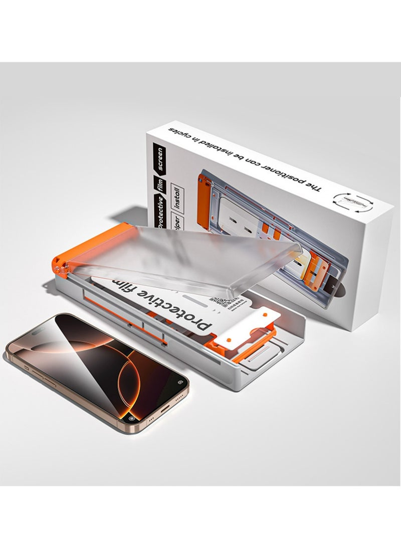 SNBFA 1Pack Screen Protector for iPhone 16 Pro Max [9H+ Aerospace Glass][Auto-Alignment Kit][HD Clear] Shatterproof Tempered Glass Film for 16 Pro Max 6.9" Case-Friendly, Zero-bubble - Image 4
