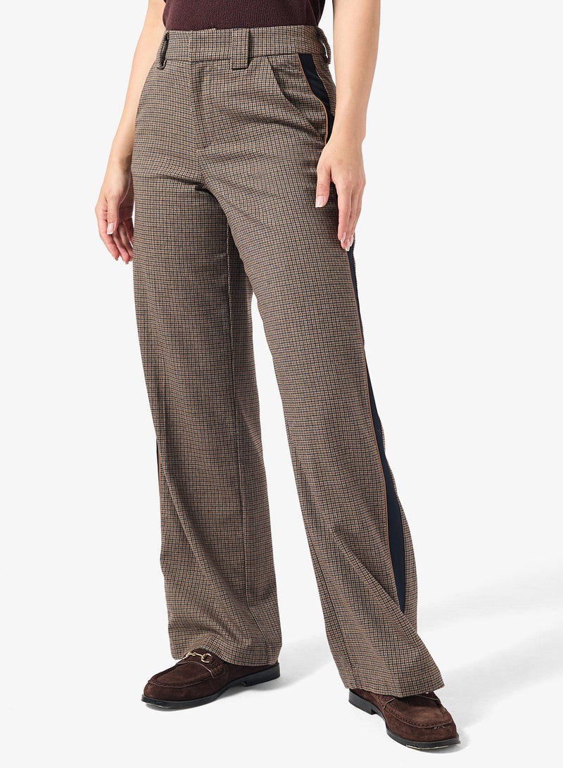 ONLY Onlalvia Life Mid Waist Wide Panel Pants - Image 1