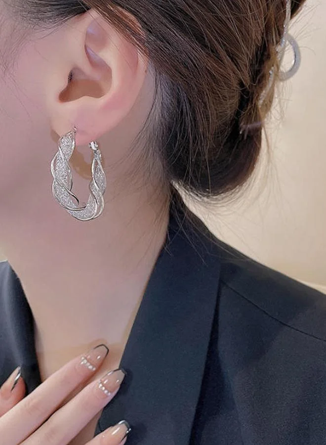 Take Two Twisted Hoop Earrings