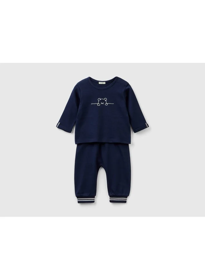 UNITED COLORS OF BENETTON Matching Outfit In 100% Cotton