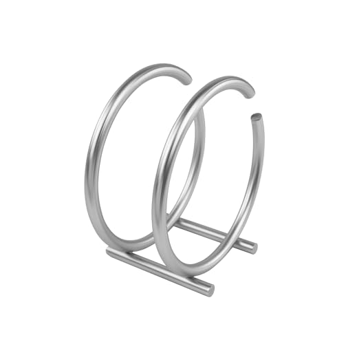 Spectrum Diversified Euro Round Napkin Holder, Satin Nickel, Model Number: 50278 - Image 1