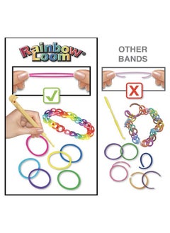 Rainbow Loom Rainbow Loom® Monster Tail™ Kit Features Compact Loom and Case, Makes Monster Sized Bracelets, Easy for Travel, Includes Exclusive Monster Tail Loom, and 2 Bracelet Instructions for Boys and Girls 7+  - Image 5