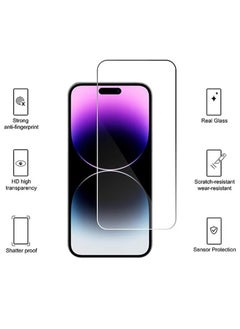 X-level iPhone 15 Case Transparent Mobile Phone Back Flowers Pattern Four Corner Shockproof Protective Camera Protection Funtion With 1 Screen Film Tempered Glass Cover Protector For Women Girl  - Image 2