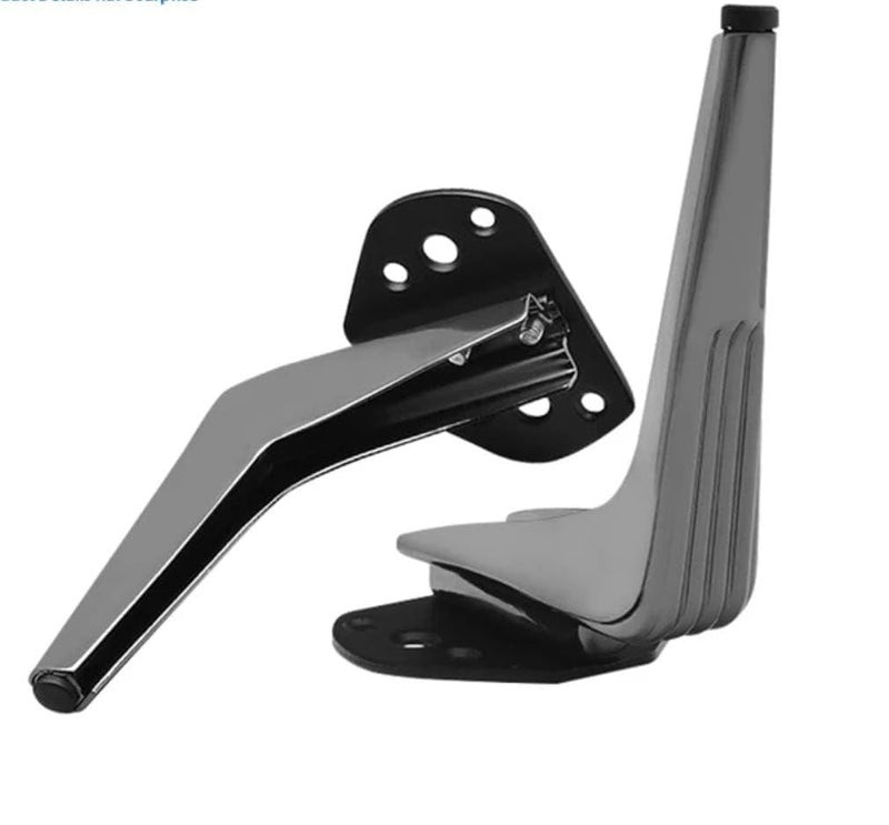 Pack of 4 Pcs Elephant Shaped Metal Furniture Leg 15cm 6 inches Cabinet Legs Coffee Table Leg Support Legs Bedside Cabinet Legs TV Cabinet Sofa Legs Titanium Black  - Image 1