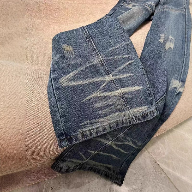 Unisex Classic Denim Jeans Loose Fit Daily Outdoor Wear - Image 4
