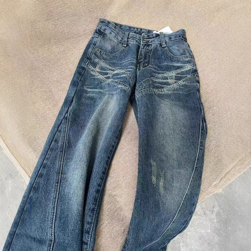 Unisex Classic Denim Jeans Loose Fit Daily Outdoor Wear - Image 5