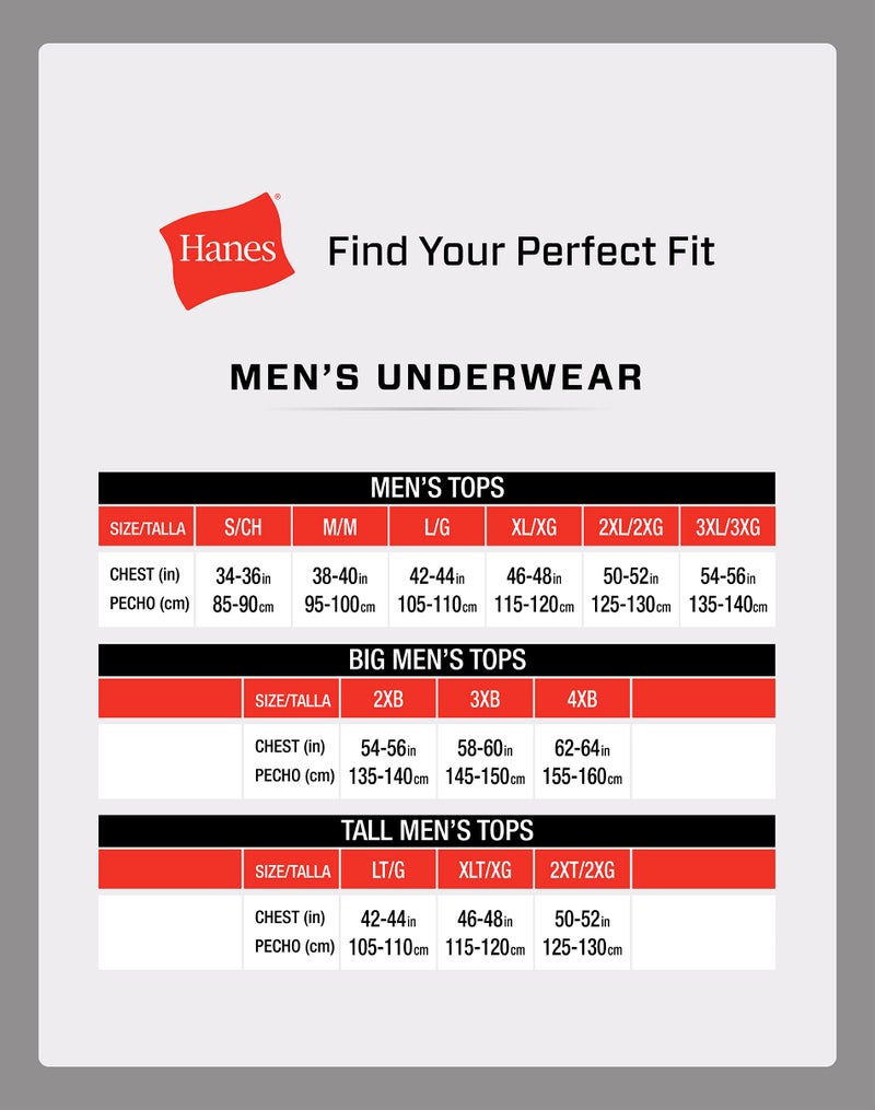 Hanes Comfort Fit Undershirt, Men’s Crewneck Stretch-Cotton T-Shirt, 4-Pack, White-4 Pack, Medium - Image 5