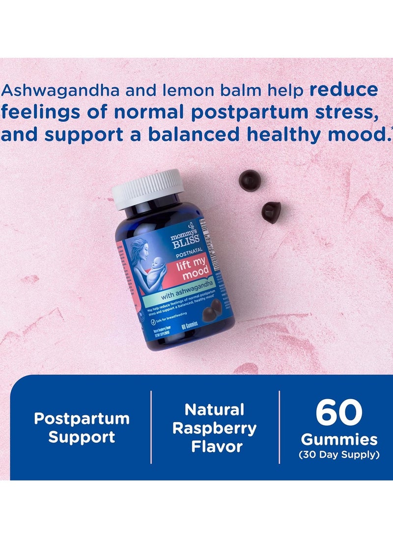 Mommy's Bliss - Lift My Mood Postnatal With Ashwagandha, 60 Gummies - Image 1
