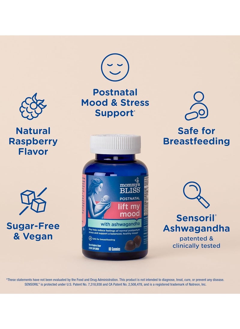 Mommy's Bliss - Lift My Mood Postnatal With Ashwagandha, 60 Gummies - Image 1
