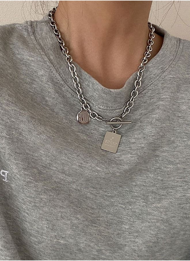DUNISO Fashionable Pendant Necklace Chain Cool Sweater Chain for Men and Women Jewelry Gift for Lover and Friend  - Image 3