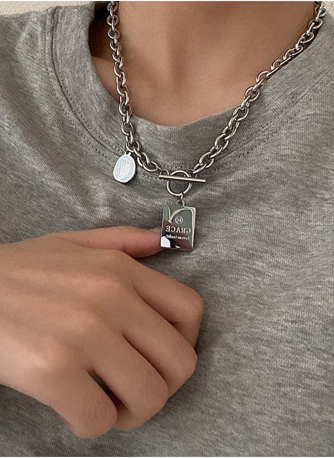 DUNISO Fashionable Pendant Necklace Chain Cool Sweater Chain for Men and Women Jewelry Gift for Lover and Friend  - Image 2