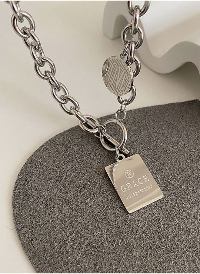 DUNISO Fashionable Pendant Necklace Chain Cool Sweater Chain for Men and Women Jewelry Gift for Lover and Friend  - Image 5