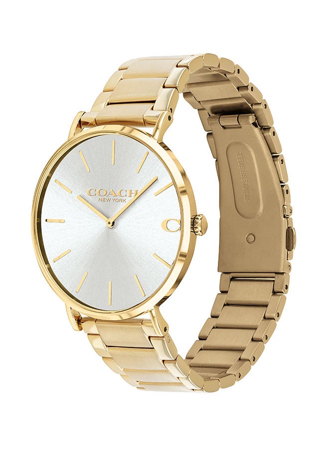 COACH - Men's Analog Round Shape Stainless Steel Wrist Watch - 14602430 - Lens Size: 41Mm - Image 1