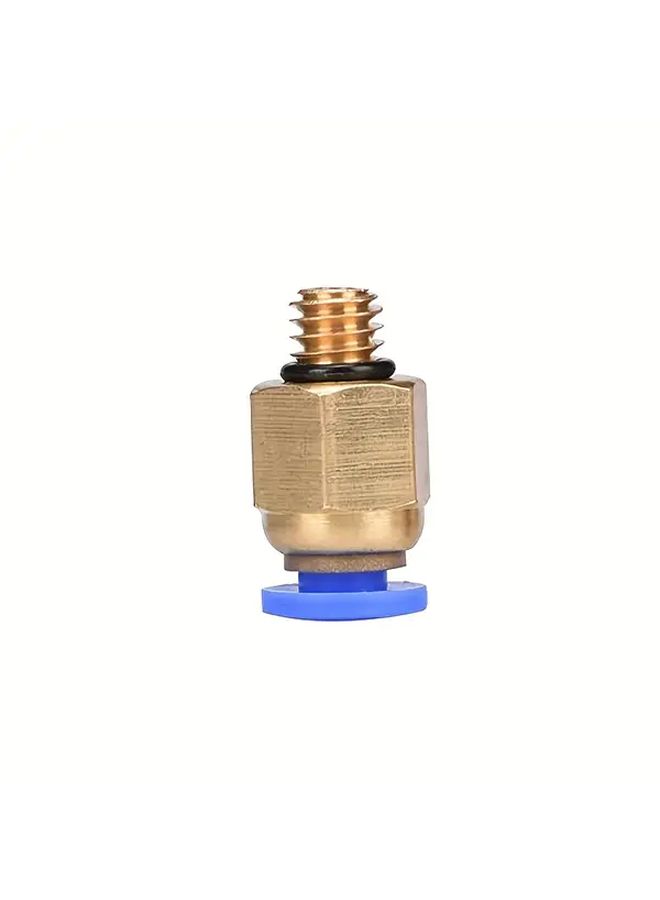 10 Pcs 3D Printed Blue PC4 M6 Pneumatic Straight Connector 4mm - Image 5