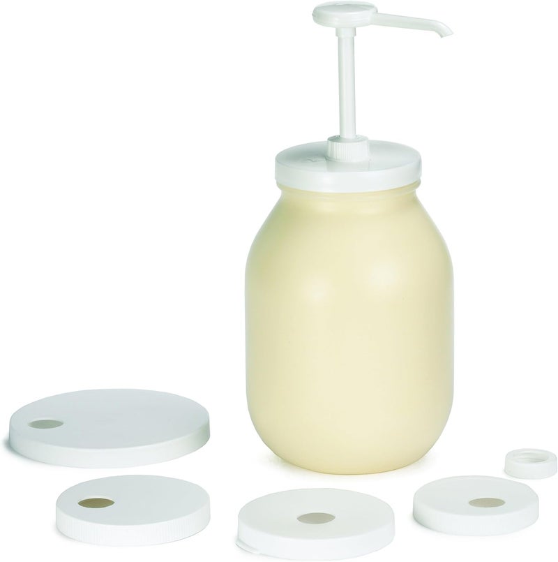 Economy Condiment Pump Kit [6 Piece],White