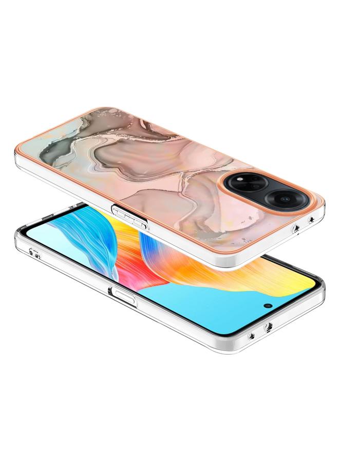 اس-توب جراب لهاتف OPPO A98، جراب IMD مزدوج الجوانب من الرخام المطلي بالكهرباء - Image 3