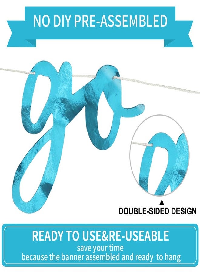 بيشيدا لافتة عيد ميلاد بيشيدا "Go Shawty It's Your Birthday" - تصميم هيب هوب - لافتة عيد ميلاد جاهزة - لافتة عيد ميلاد بنمط الراب - للرجال والنساء - لوازم حفلات أعياد الميلاد - وجهان - لون أزرق فاتح - Image 3