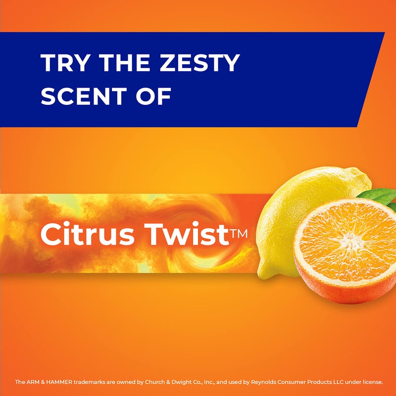 Hefty Ultra Strong Tall Kitchen Trash Bags, Citrus Twist Scent, 13 Gallon, 80 Count - Image 3