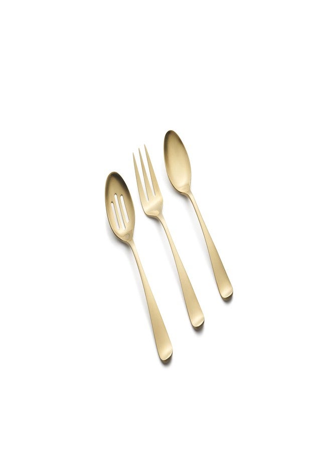 Cambridge Silversmiths Rhiannon Champagne Satin 3-Piece Hostess Set - Image 1