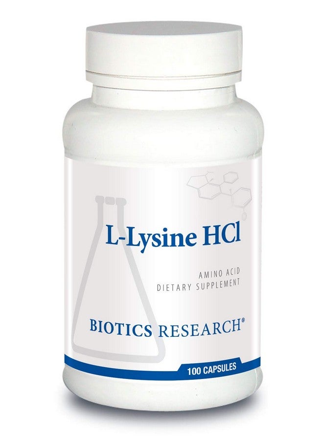 بيوتيكس ريسيرش مكمل حمض الليسين الأميني L Lysine HCI من Biotics Research يعزز الطاقة ويعزز المناعة ويحفز امتصاص الكالسيوم 100 كبسولة - Image 1