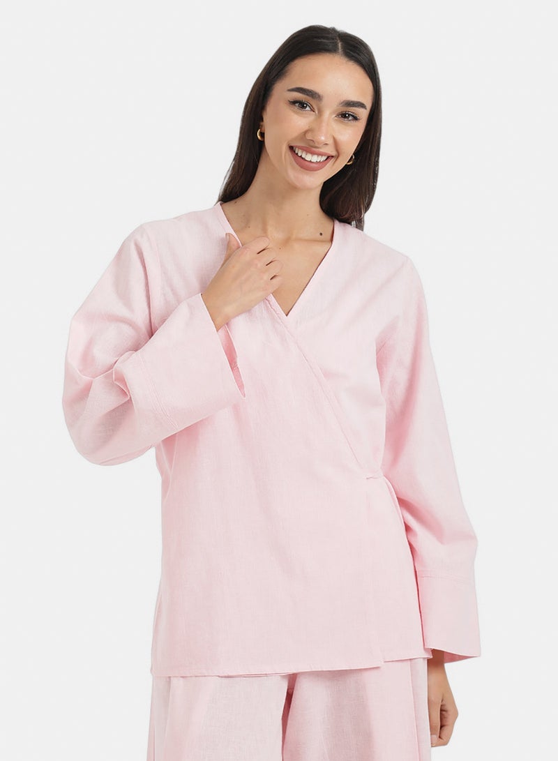 Carina Wrap Lounge Cardigan - Image 1