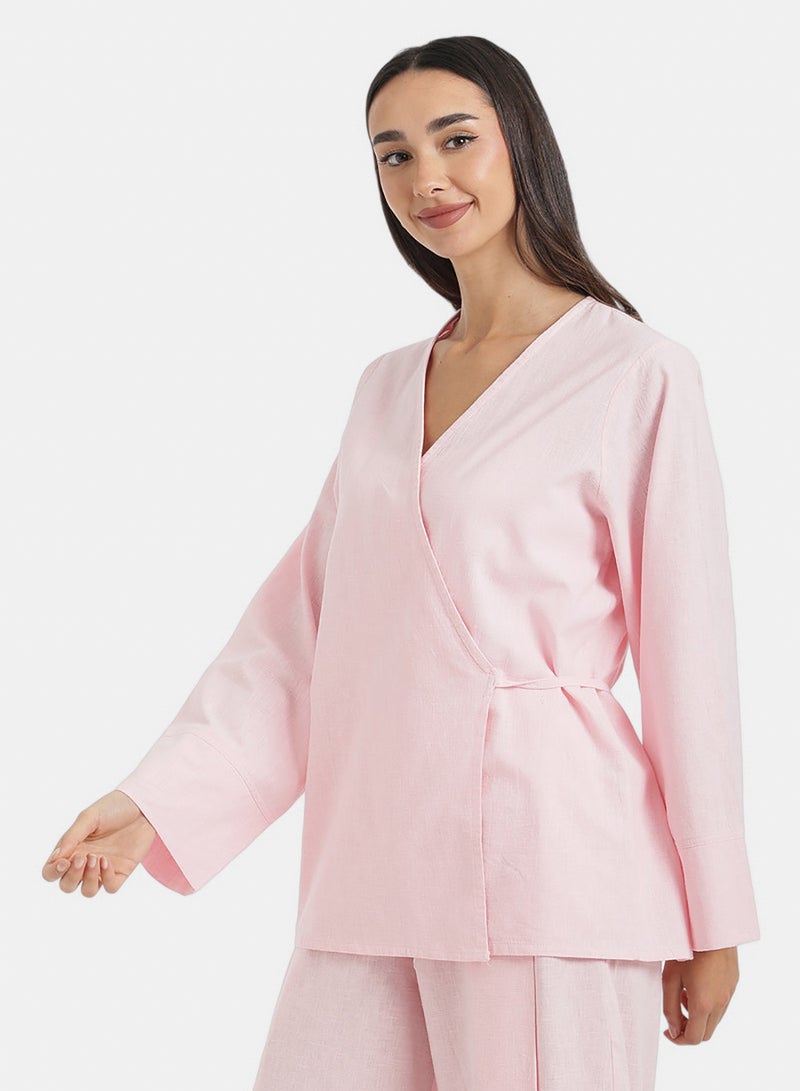 Carina Wrap Lounge Cardigan - Image 3