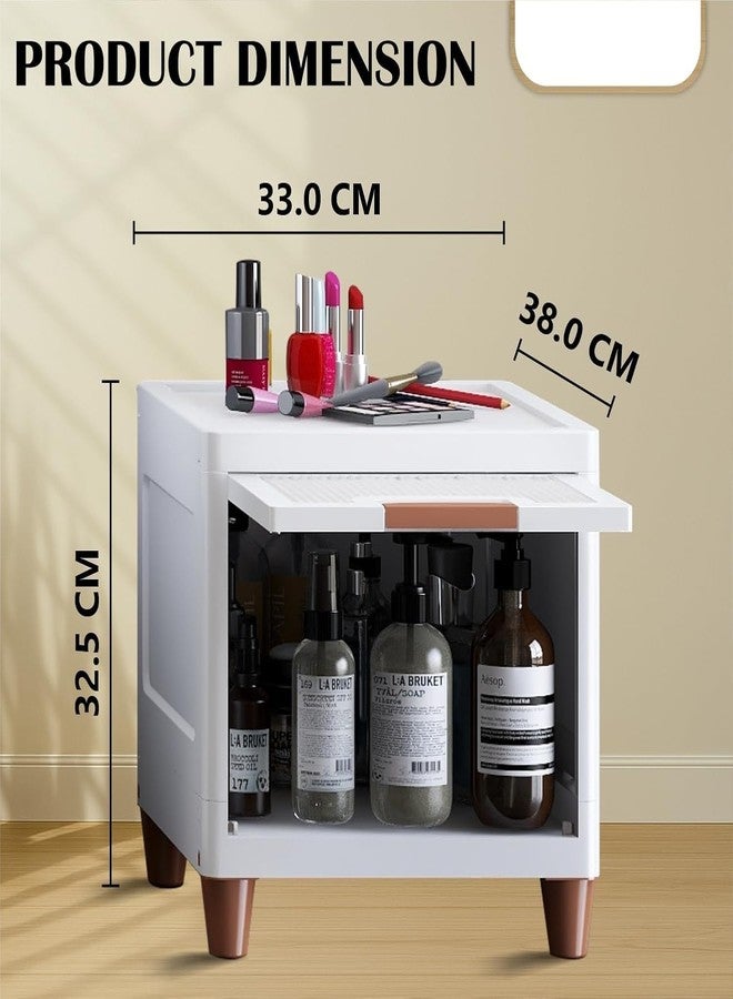 AVZEEGO Plastic Multi-Purpose Organizer | Modular Storage Box for Clothes, Kitchen, Bedroom & Living Room | Stackable Rack, Space-Saving Wardrobe Cabinet Wardrobe for Cloth (WHITE, 1 LAYER) - Image 2