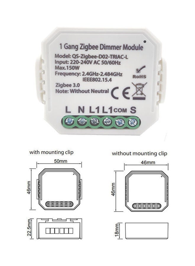 NIBEMINENT Intelligent Dimmer Module White - Image 3