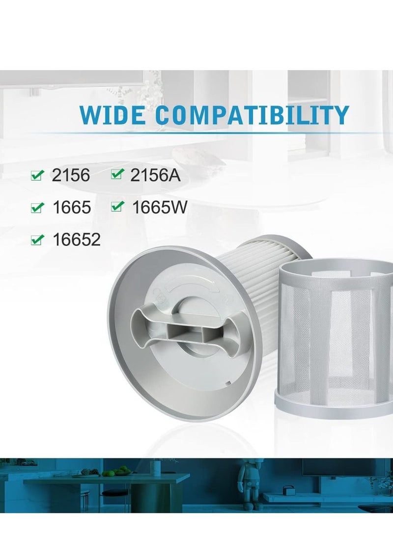 SYOSI فلتر بديل للمكنسة الكهربائية متوافق مع Bissell 2156A 1665 16652 1665W Zing Canister مقارنة بالجزء 1613056 مرشح أساسي لغسالة الأرضية الشبكية القابلة للغسل، حزمة واحدة  - Image 4