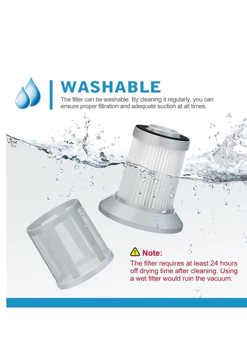SYOSI فلتر بديل للمكنسة الكهربائية متوافق مع Bissell 2156A 1665 16652 1665W Zing Canister مقارنة بالجزء 1613056 مرشح أساسي لغسالة الأرضية الشبكية القابلة للغسل، حزمة واحدة  - Image 5
