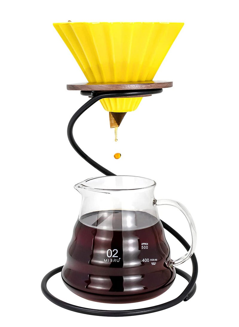 MIBRU V60 Coffee Machine Set Filter Espresso Drip Maker Funnel Ceramic Holder Hools For Home and Kitchen Accessories  - Image 2