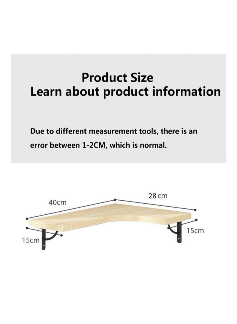 كيلا 3 قطع من أرفف الحائط المثقبة رف كتب زاوية رف حائط زاوية رف مثلث مثبت على الحائط خزانة تخزين زاوية خزانة زاوية خزانة تخزين مثلثة رف تخزين زاوية خزانة زاوية - Image 3