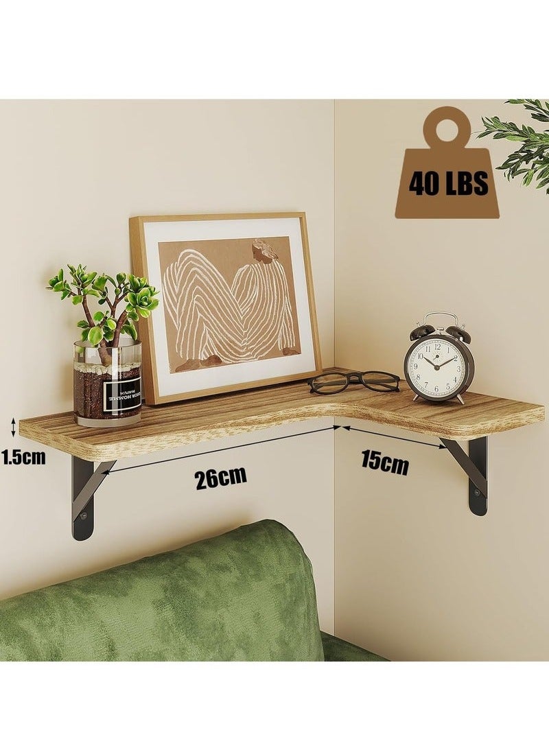 كيلا 3 قطع من أرفف الحائط المثقبة رف كتب زاوية رف حائط زاوية رف مثلث مثبت على الحائط خزانة تخزين زاوية خزانة زاوية خزانة تخزين مثلثة رف تخزين زاوية خزانة زاوية - Image 2