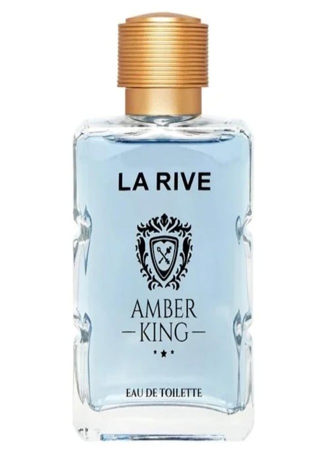 LA RIVE لا ريف أمبر كينج للرجال أو دي تواليت 3.3 أونصة جديدة في العلبة - Image 5