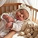 Anano Reborn Baby Dolls Realistic Silicone Vinyl Full Body Girl Loulou 20 inch Waterproof Anatomically Correct Soft Baby Doll Girl with Hand Rooted Hair for Kids Ages 3 - Image 2