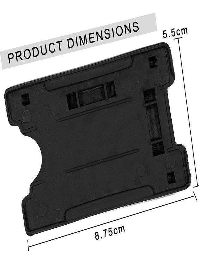 ANG Combo Identity Card Holder with Retractable Reel YO YO (Made in India) Black - Image 2