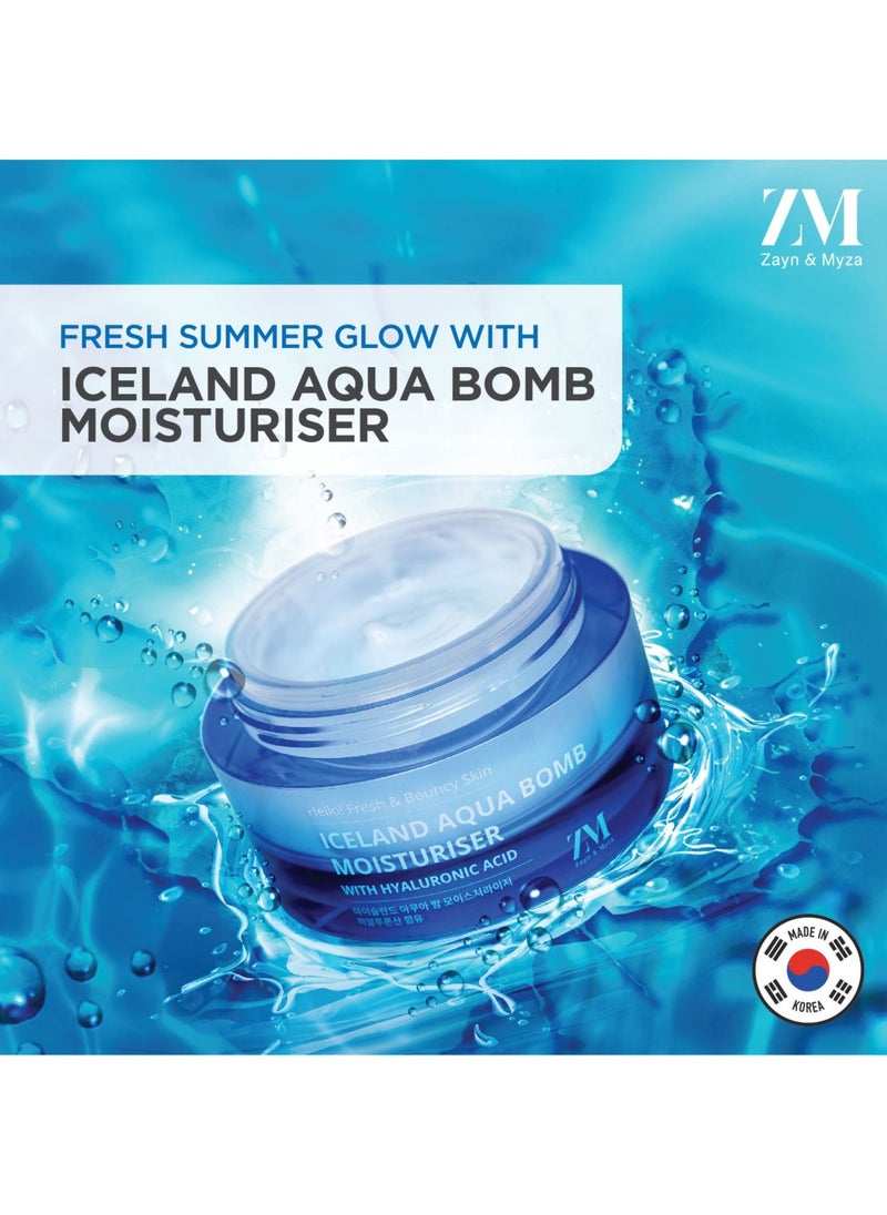 ZM Zayn & Myza - Iceland Aqua Bomb Moisturizer with Hyaluronic Acid 50g - Image 1