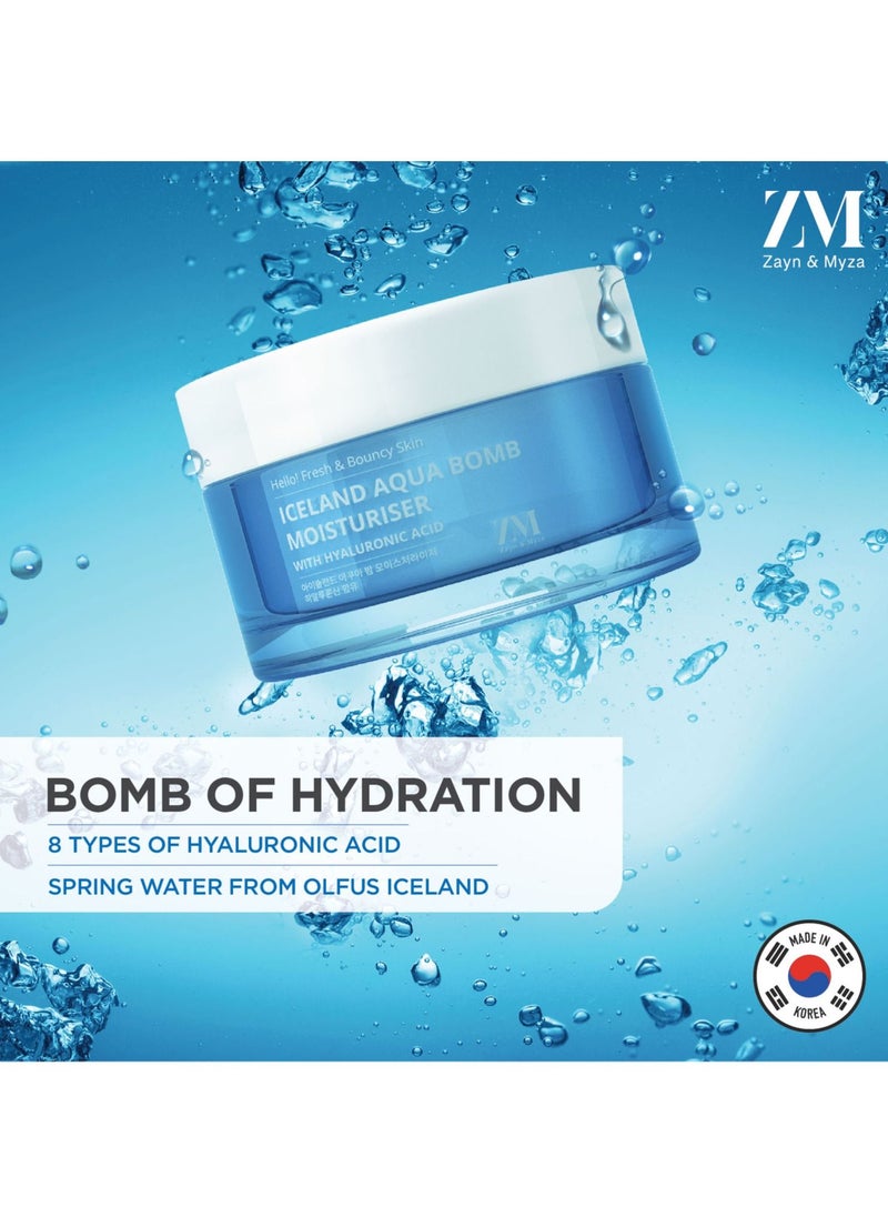 ZM Zayn & Myza - Iceland Aqua Bomb Moisturizer with Hyaluronic Acid 50g - Image 1