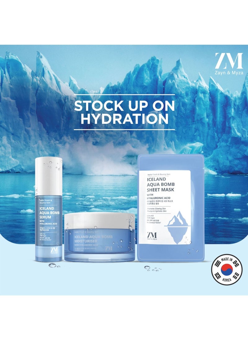 ZM Zayn & Myza - Iceland Aqua Bomb Moisturizer with Hyaluronic Acid 50g - Image 1