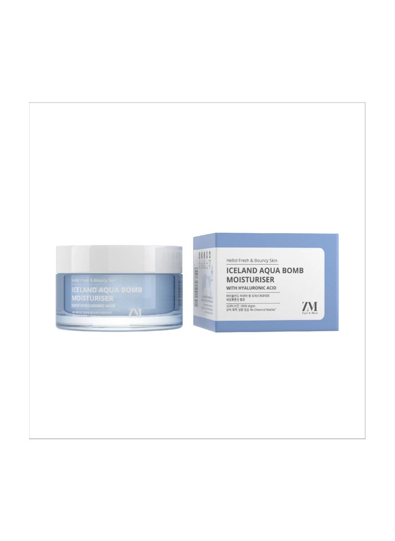 ZM Zayn & Myza - Iceland Aqua Bomb Moisturizer with Hyaluronic Acid 50g - Image 1