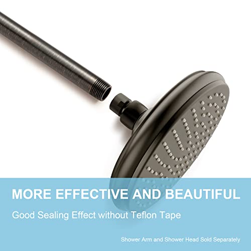 OFFO Shower Head Extension Arm, 10 in Oil Rubbed Bronze Shower Arm Extension Shower Head Extender Made of 304 Stainless Steel Shower Pipe Extension - Image 3