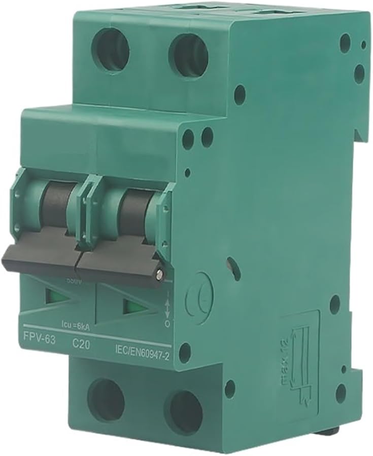 FEEO 2P 40A 800VDC قاطع الدائرة المصغر للتيار المستمر للطاقة الشمسية الكهروضوئية لحماية أنظمة الطاقة الشمسية والمحركات - Image 1