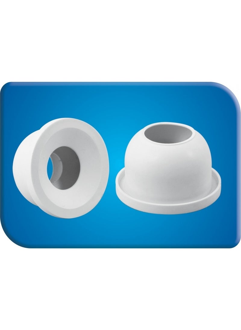 Yapıtaşı - YT52 Double Outlet Forked-Machine Outlet Sink Drain Siphon Gray Color-With Odor Preventive Plug - Image 1