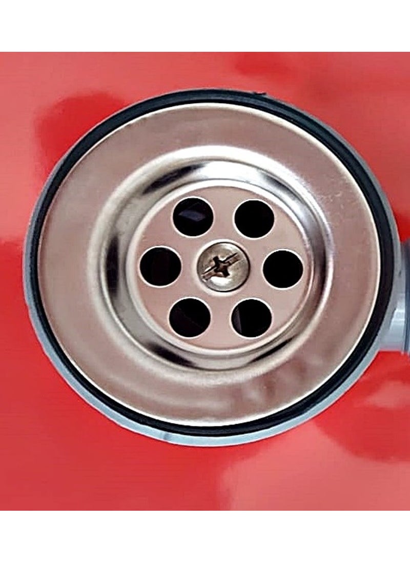 Yapıtaşı - YT52 Double Outlet Forked-Machine Outlet Sink Drain Siphon Gray Color-With Odor Preventive Plug - Image 1