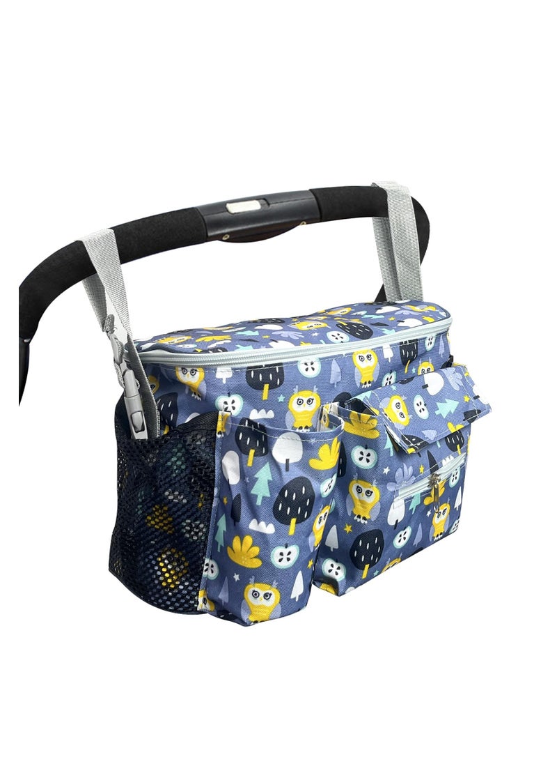 SYOSI Universal Stroller Organizer, with Cup Holder, Hanging Hooks, Phone Bag, Shoulder Strap, Unique Stroller Bag Caddy Organizer Accessories Fits for Uppababy, Britax, Baby Jogger, Strollers  - Image 1