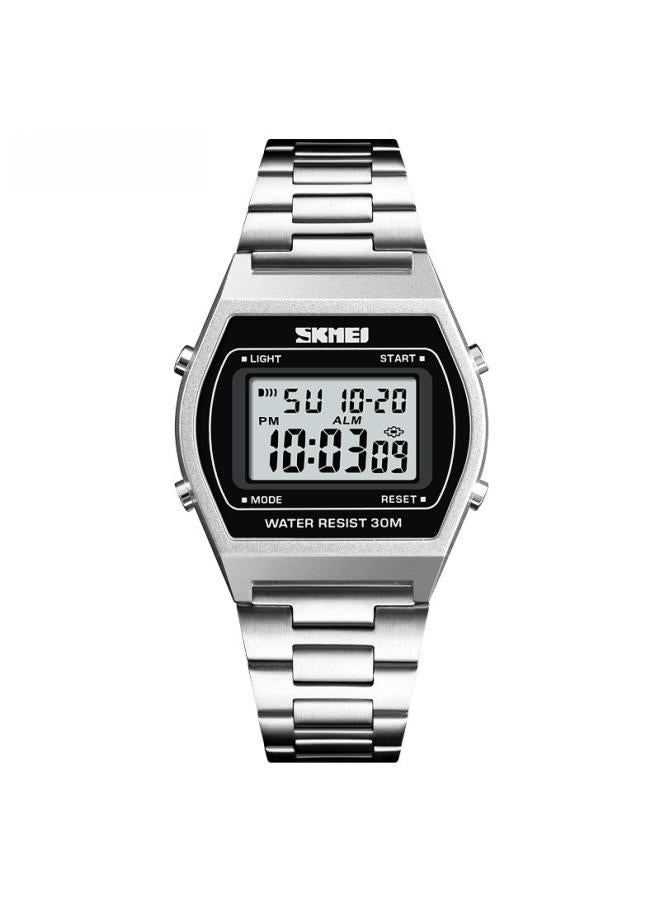 Skme Skme Electronic Watch Fashionable Multi-color Middle School Student Sports Steel Belt Waterproof Luminous Alarm Electronic Watch